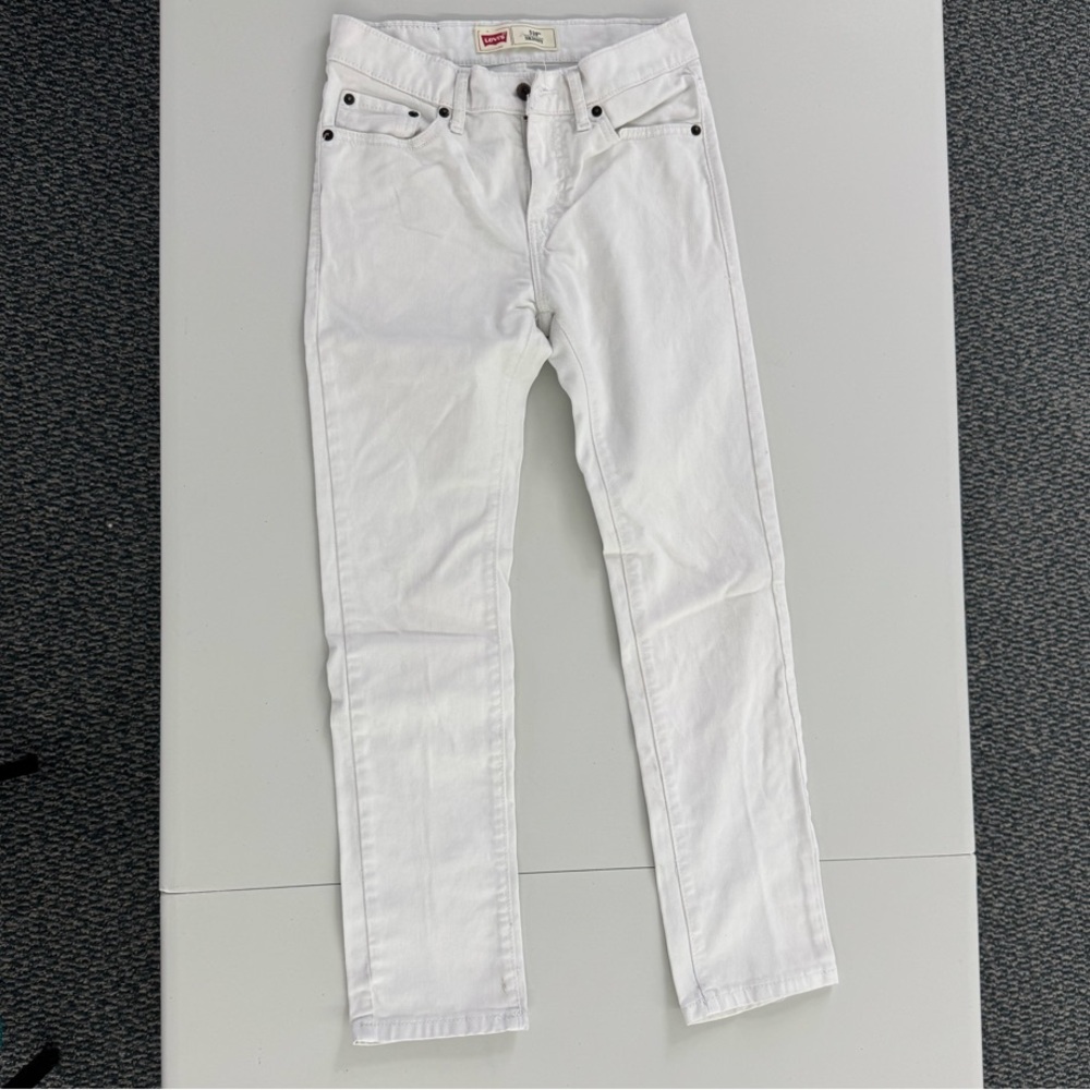 Levi's White Denim Jeans - Youth size 14